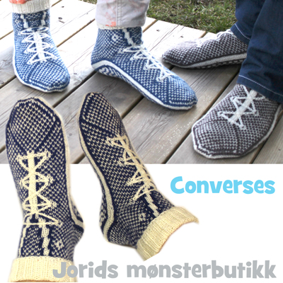 Intakt skrue tildeling Nyheter i Jorids mønsterbutikk: Converse-sokker | Strikkeoppskrift.com