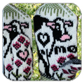 Cow mittens